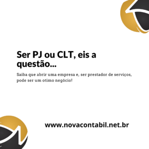 Pj Ou Clt - Nova Contábil Digital