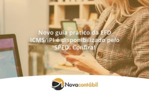 Novo Guia Pratico Da Efd Nova - Nova Contábil Digital